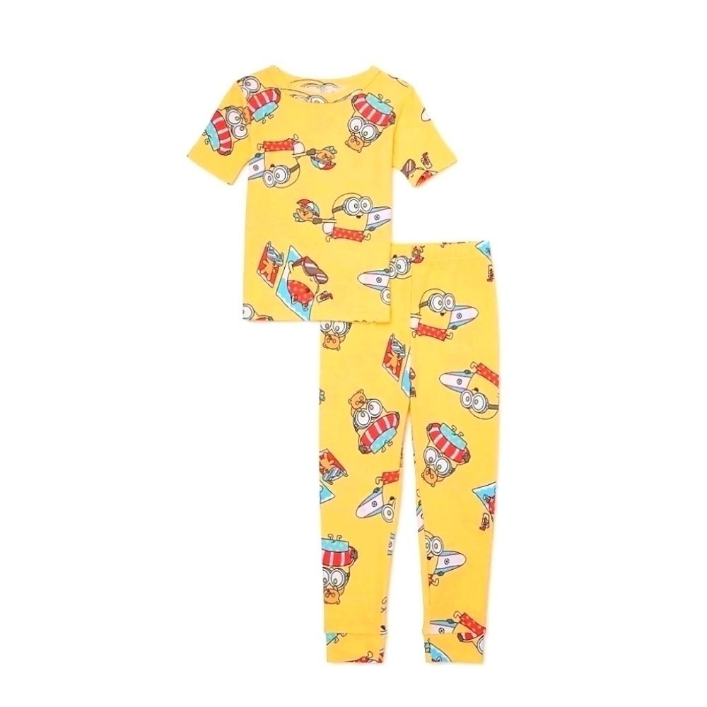 Despicable Me Minions Summer Toddler boy girl 2 piece Pajama Set, size 3t, 4t, 5